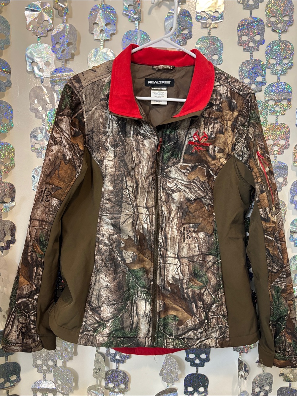 Realtree Women's Camo Utility Jacket with Red Trim